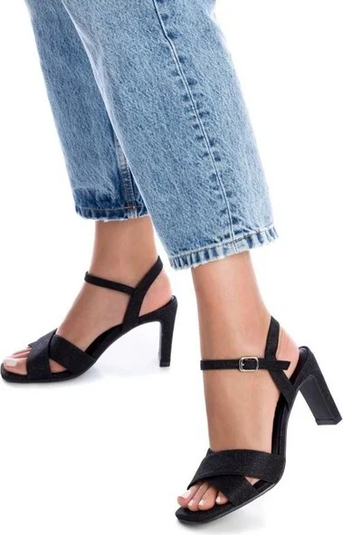 Xti Women's Heeled Sandals 141353 - Black, - Image 4