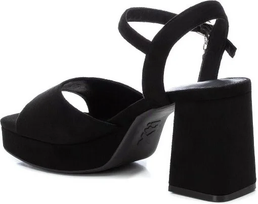 Xti Women's Heeled Suede Sandals With Platform 141471 - Black, - Image 2