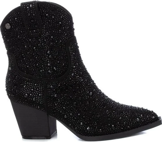 Xti Women's Italian Western Booties 141723, Black, - Image 2