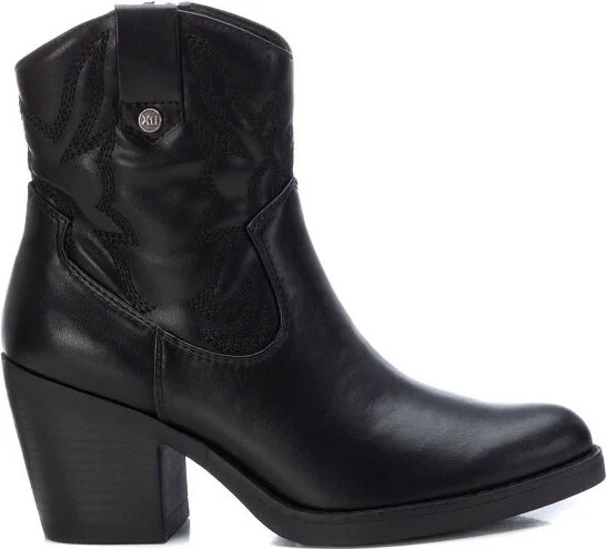 XTI Women's Italian Western Booties 141994 - Black, - Image 2