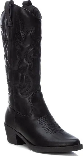 Xti Women's Italian Western Boots 143119 Black - Image 2