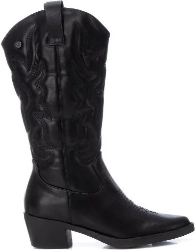 Xti Women's Italian Western Boots 143119 Black