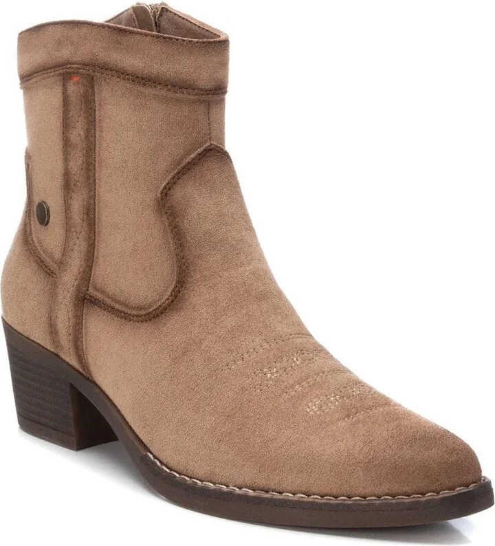 Xti Women's Italian Western Suede Booties By - Image 3