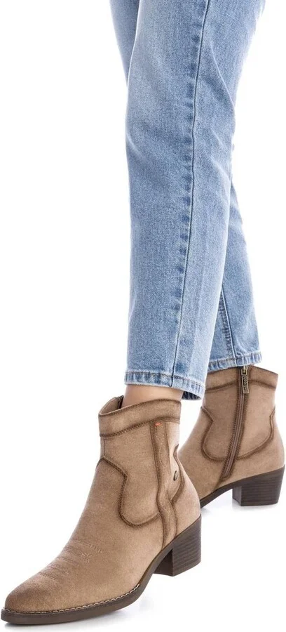 Xti Women's Italian Western Suede Booties By - Image 4