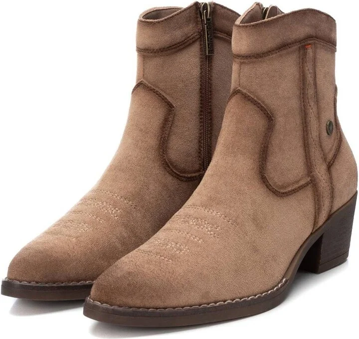 Xti Women's Italian Western Suede Booties By - Image 5