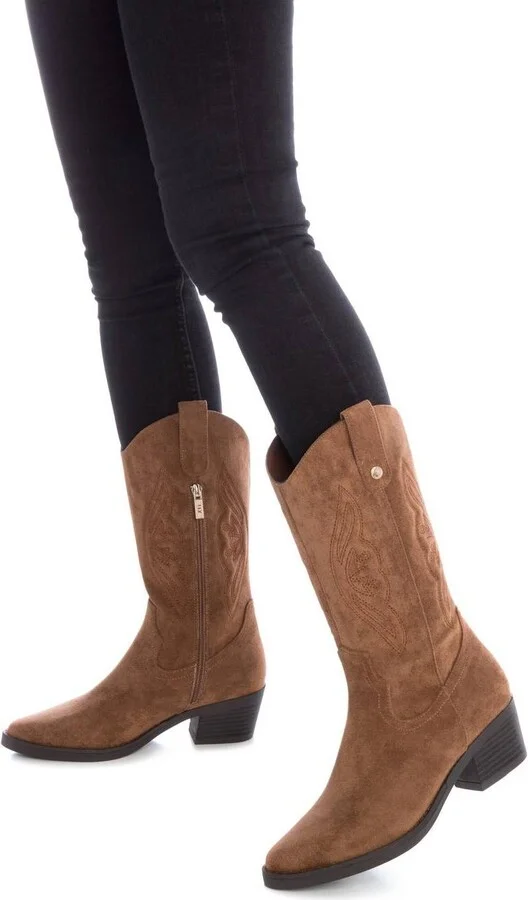 Xti Women's Italian Western Suede Booties By - Image 6