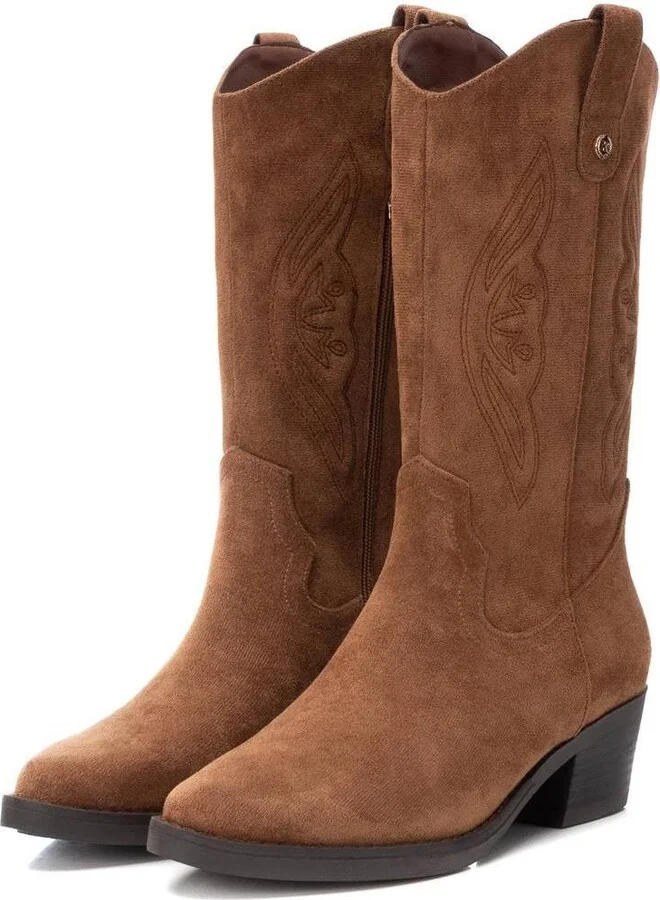 Xti Women's Italian Western Suede Booties By - Image 7