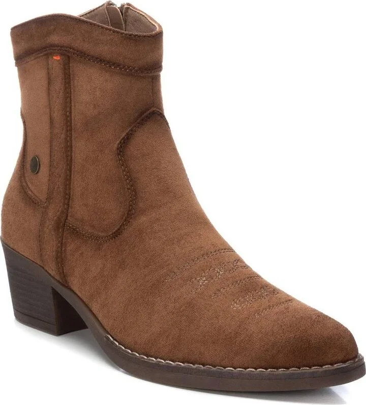 Xti Women's Italian Western Suede Booties By - Image 10