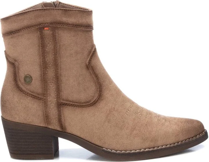 Xti Women's Italian Western Suede Booties By