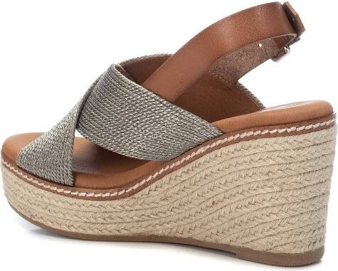 Xti Women's Jute Wedge Sandals 42366 - Black, - Image 3