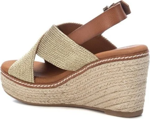 Xti Women's Jute Wedge Sandals 42366 - Black, - Image 4