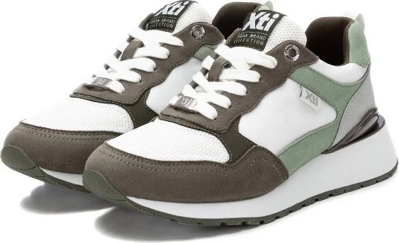 Xti Women's Lace-Up Sneakers 140727 - Green, - Image 2