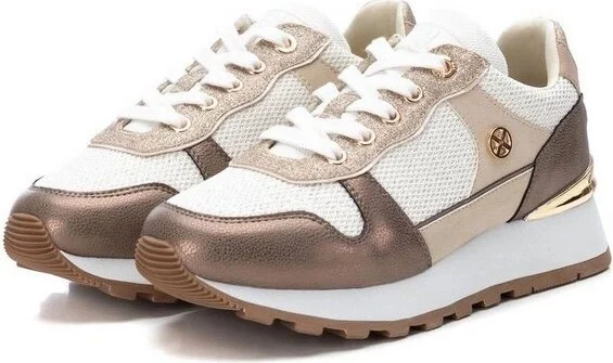 Xti Women's Lace-Up Sneakers 141778 - Beige, - Image 2