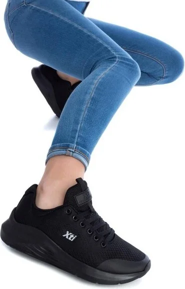 Xti Women's Lace-Up Sneakers 141809 - Black, - Image 2