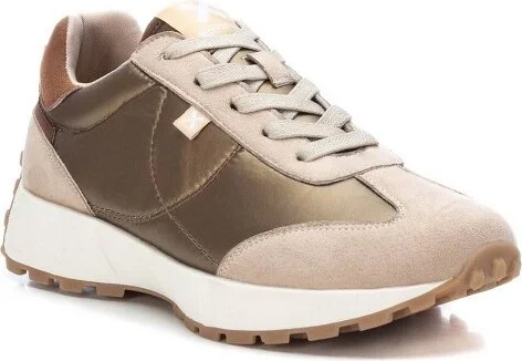 Xti Women's Lace-Up Sneakers 14200 - Gold,