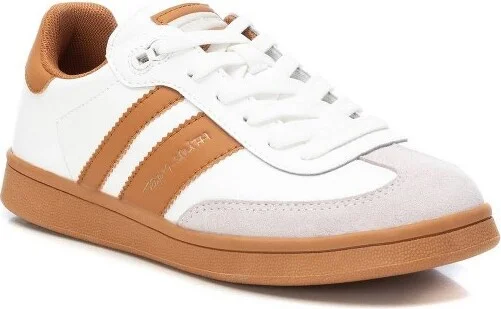 Xti Women's Lace-Up Sneakers 78812 - White/Camel, - Image 2