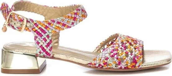 Xti Women's Low Heel Sandals 143939 Fuschia