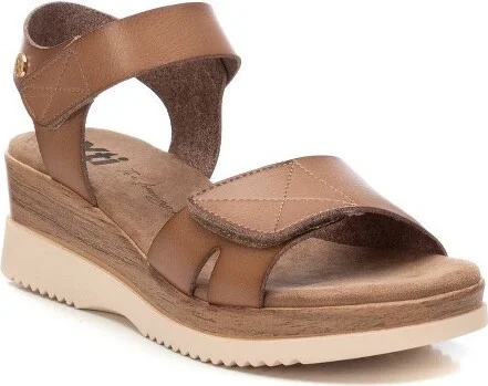 XTI Women's Low Wedge Sandals 144099 Taupe - Image 2