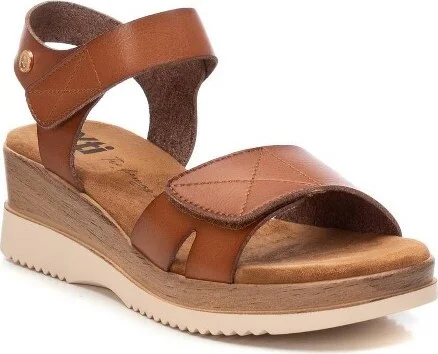 XTI Women's Low Wedge Sandals 144099 Taupe - Image 4