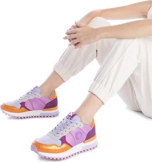 Xti Women's Multicolored Casual Sneakers 144062 Orange - Image 2