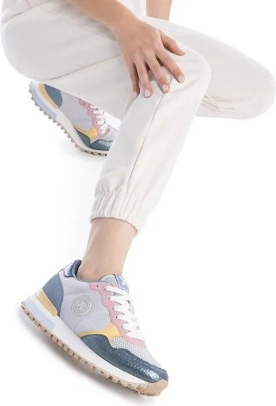 Xti Women's Multicolored Casual Sneakers 144062 Orange - Image 3