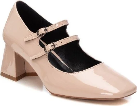 XTI Women's Patent Leatherette Pumps 143033 Black - Image 3