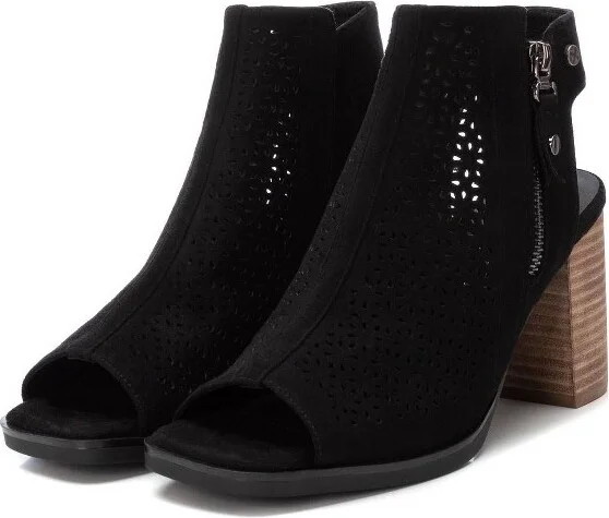 Xti Women's Peep Toe High Top Booties ,, Black - Image 2