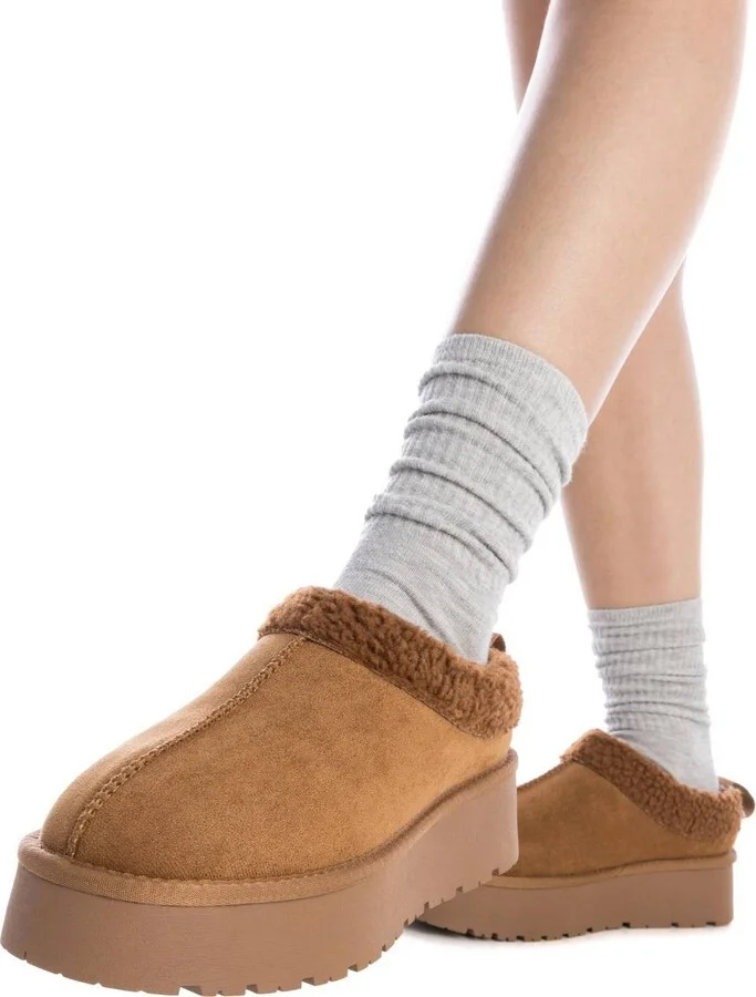 Xti Women's Platform Suede Clog Slippers By - Image 3