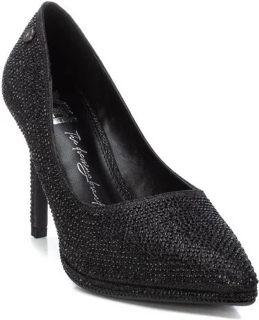 XTI Women's Pointed Toe Pumps 14302 Black - Image 2