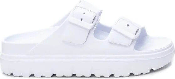 XTI Women's Rubber Flat Sandals 142550 White