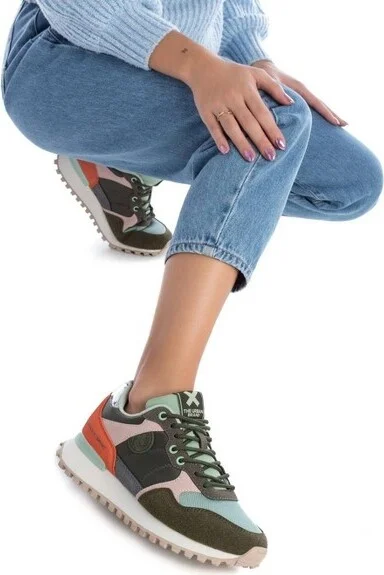 Xti Women's Serrated Sole Sneakers 142934 Multicolor - Image 3