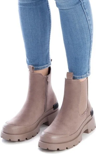 XTI Women's Suede Ankle Booties 140570 - Light brown, - Image 2