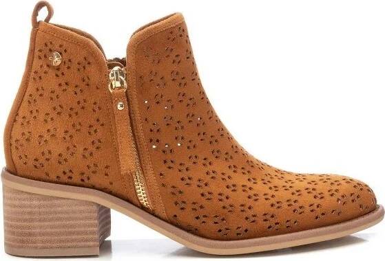 Xti Women's Suede Ankle Booties ,Camel