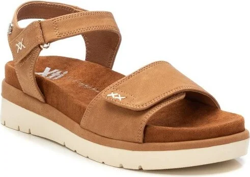 XTI Women's Suede Flat Sandals 143696 Beige - Image 3