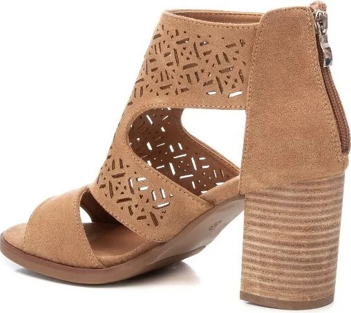 Xti Women's Suede Heeled Sandals 141392 - Light brown, - Image 2