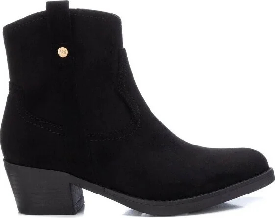 Xti Women's Suede Italian Western Boots 142039, Black, - Image 2