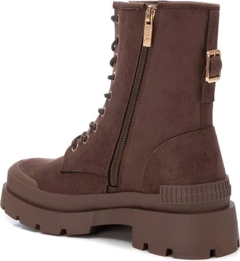 XTI Women's Suede Lace-Up Booties 142025 - Black, - Image 3