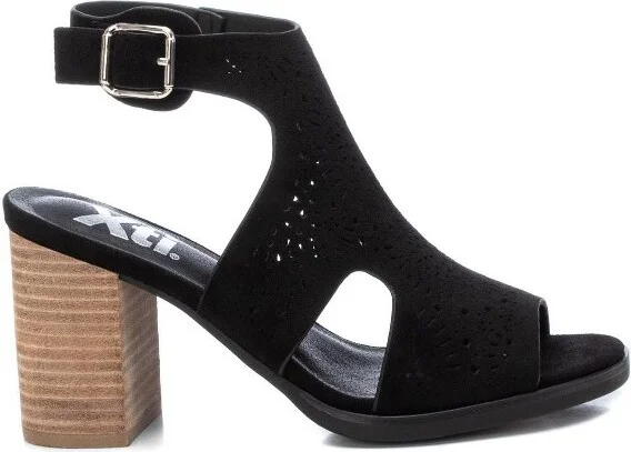 Xti Women's Suede Sandals 1498 - Black,