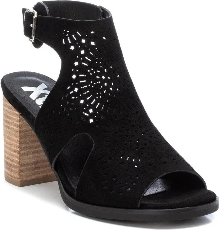 Xti Women's Suede Sandals By Xti, Black - Image 2