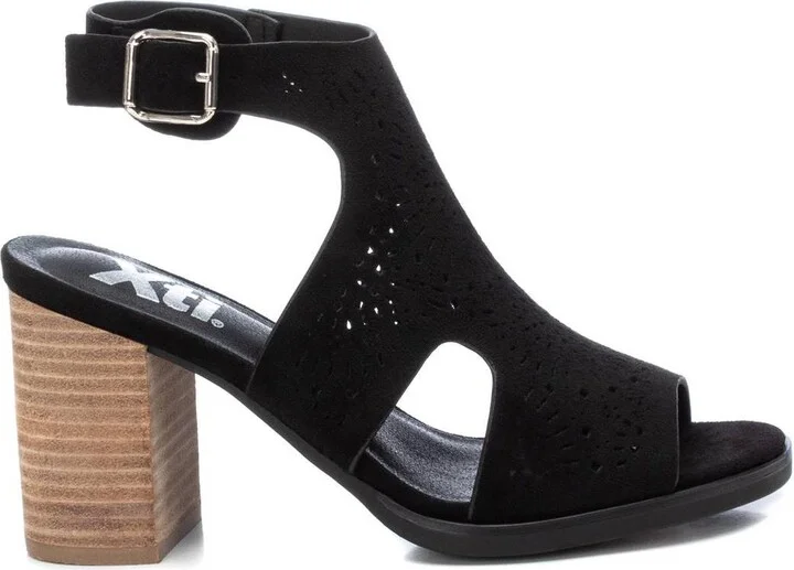 Xti Women's Suede Sandals By Xti, Black