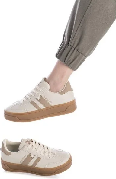 Xti Women's Urban Fashion Sneakers 143645 Gold - Image 5