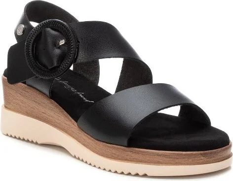 XTI Women's Wedge Sandals 14344 Beige - Image 3