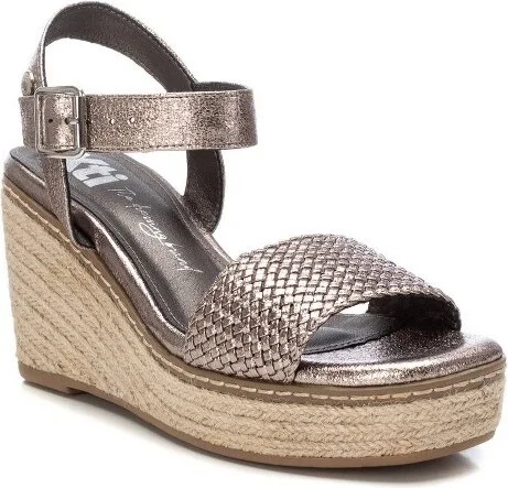 XTI Women's Wedge Sandals 143828 Charcoal - Image 2