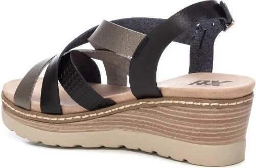 XTI Women's Wedge Sandals , Plumb, - Image 2
