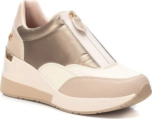 Xti Women's Wedge Sneakers 141874 - Beige,