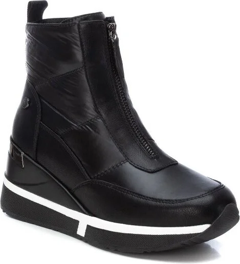 Xti Women's Wedge Sport Booties 143079, Black, - Image 2