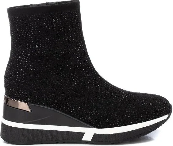 Xti Women's Wedge Sport Booties 143081, Black,