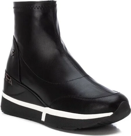 Xti Women's Wedge Sport Booties 143082, Black, - Image 2