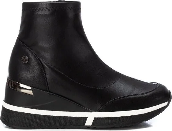 Xti Women's Wedge Sport Booties 143082, Black,