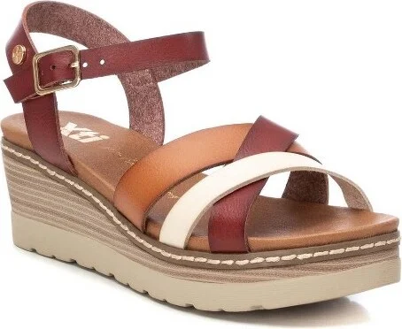 XTI Women's Wedge Strappy Sandals 142849-White, - Image 3